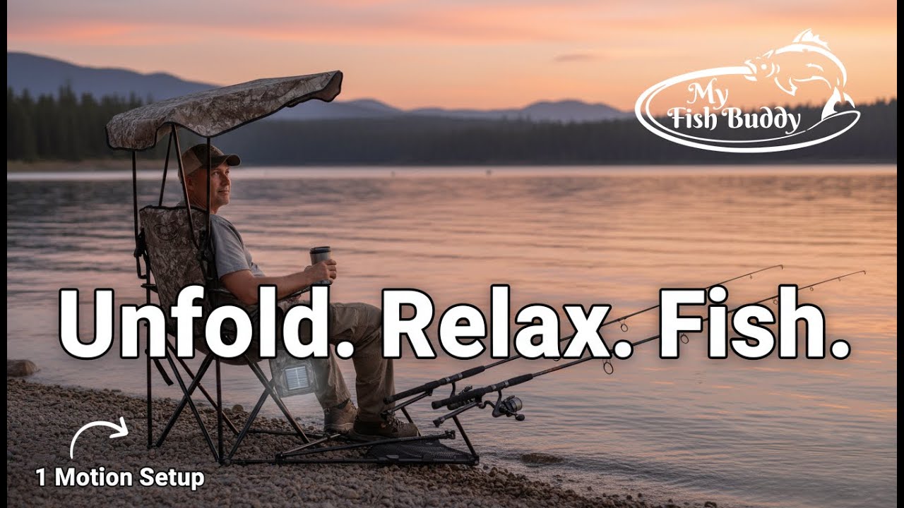 My Fish Buddy: Easy Setup All-In-One Fishing Chair
