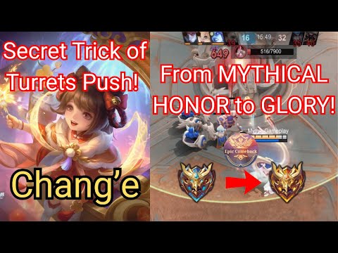 Chang’e Secret Trick! Losing Teamfights? PUSH TURRETS to WIN & Reach MYTHICAL GLORY! - MLBB