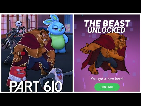 Disney Heroes Battle Mode THE BEAST UNLOCKED PART 610 Gameplay Walkthrough - iOS / Android