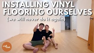 #16 - We laid our own Vinyl Flooring | DIY Vinyl Flooring Installation Singapore | Resale Condo Reno