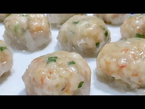 Easy prawn dumplings recipe/ Simple Har gow hack to do at home!