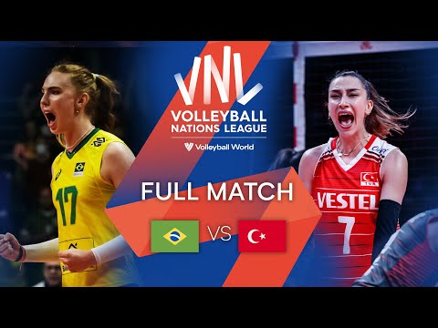 🇧🇷 BRA vs. 🇹🇷 TUR - Full Match | Preliminary Phase | Women's VNL 2022