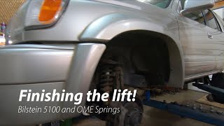 Installing a OME/Bilstein 5100 lift on my 3rd gen Toyota 4runner overland build!