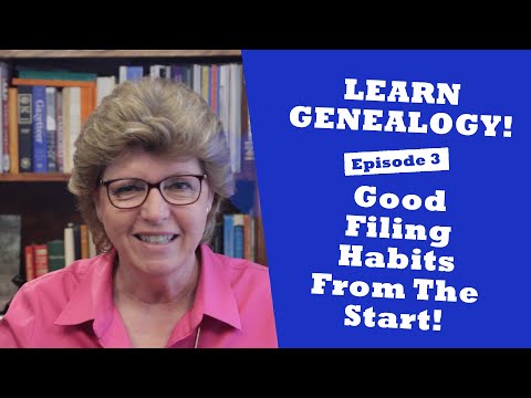 "Good Filing From the Start" Learn Genealogy Research (How to Research Your Family Tree) - Episode 3