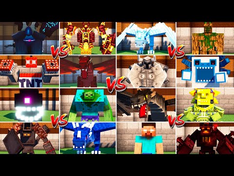 ULTIMATE BOSS TOURNAMENT in Minecraft!!