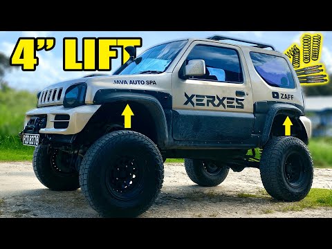 Installing 4" Black Raptor Suspension Lift on Suzuki Jimny