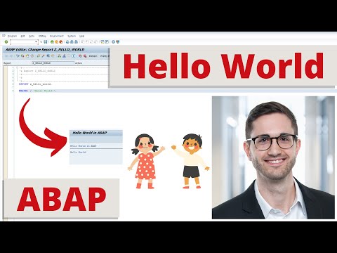 ABAP Tutorial: Hello World in ABAP | Learn ABAP | ABAP Beginners