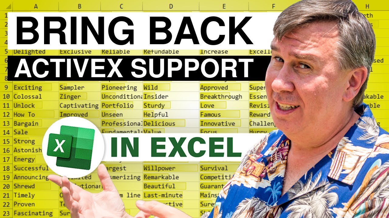 Excel - How to Re-Enable ActiveX in Excel After May 2025 Update - 2692