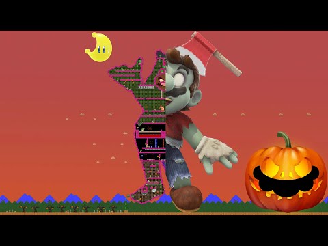 Mario vs the Mega Giant Zombie Mario Maze - 8BIT-ANI 2021 Halloween Special
