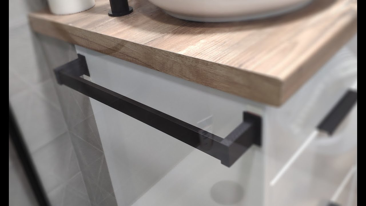 Wieszak łazienkowy plus wydruk 3D montaż tesa powerstrips