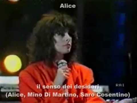 Alice - The Meaning of Desires (il senso dei desideri) with Lyrics and English Translation