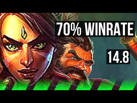NIDALEE vs GRAVES (JGL) | 6/0/3, 70% winrate, Dominating | KR Master | 14.8