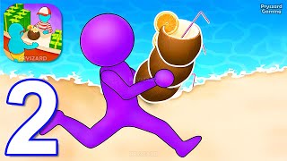 My Beach Stall: Tycoon Games - Gameplay Part 2 Stickman Beach Restaurant Manager - Android Gameplay