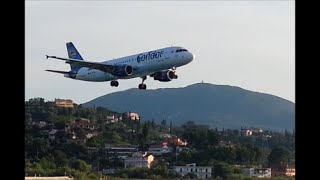 preview picture of video 'Impresionantes aterrizajes aeropuerto de Corfu (Landings)'