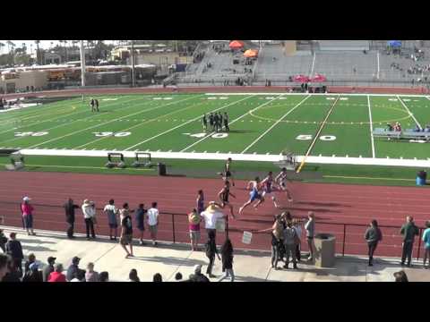 J Gasser & X Esquivel Coles - VarB 100m at Sunset Prelims 4-29-16