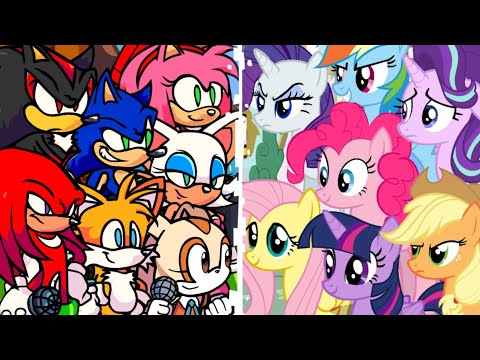 Bluey Can Can But My Little Pony & Sonic Team Sing It (Sonic VS My Little Pony) - [UTAU Cover]