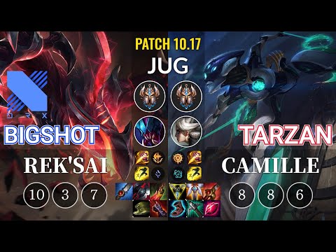 DRX BigShot Rek'Sai vs Tarzan Camille Jungle - KR Patch 10.17