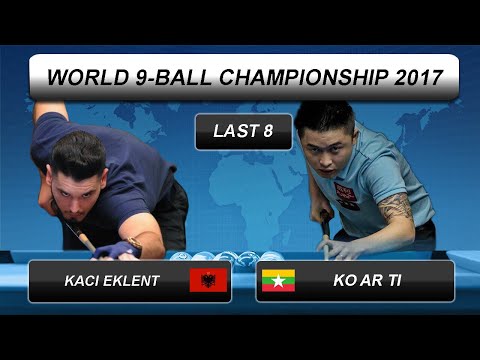 Kaci Eklent - Ko Ar Ti | World 9-BALL Championship 2017 | Last 8