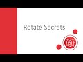 AWS Secrets Manager Rotate Secrets