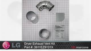 LG Dryer Exhaust Vent Kit Part #:3911EZ9131X