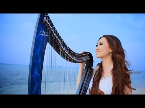 Laskar Pelangi (Vocal and Harp Cover) By Angela July [HD]