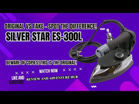 Silver Star ES-300L Gravity Steam Iron Unboxing & Review | Original Eunsung Industrial Iron