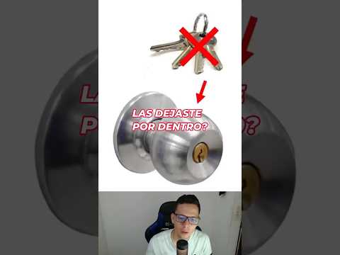 COMO ABRIR UNA PUERTA SIN LLAVE #como #shortvideos #cerrajería #llaves #soluciones #tips #ideas #ok