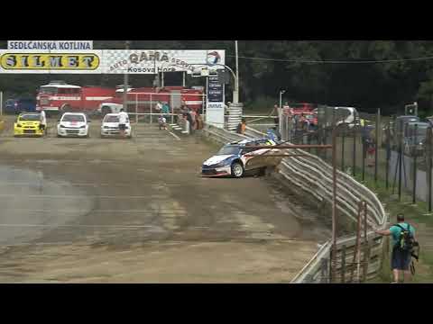 Nehoda na závodech v Rallycrossu, Josef Šusta crash, Sedlčany 2.8. 2020
