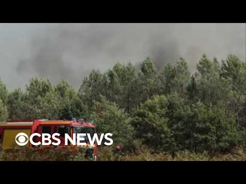 French wildfires threatening wine production in Bordeaux