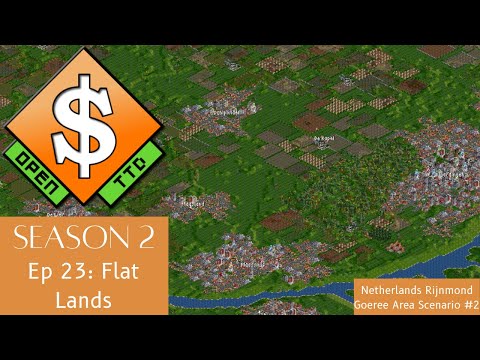 OpenTTD: Netherlands Rijnmond Goeree Area Scenario #2: Flat lands (S2E23)