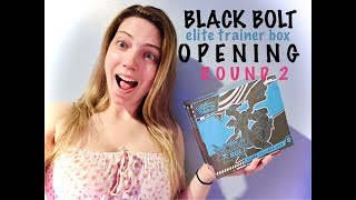 Pokemon Black Bolt ETB Opening Round 2!! ⚡️