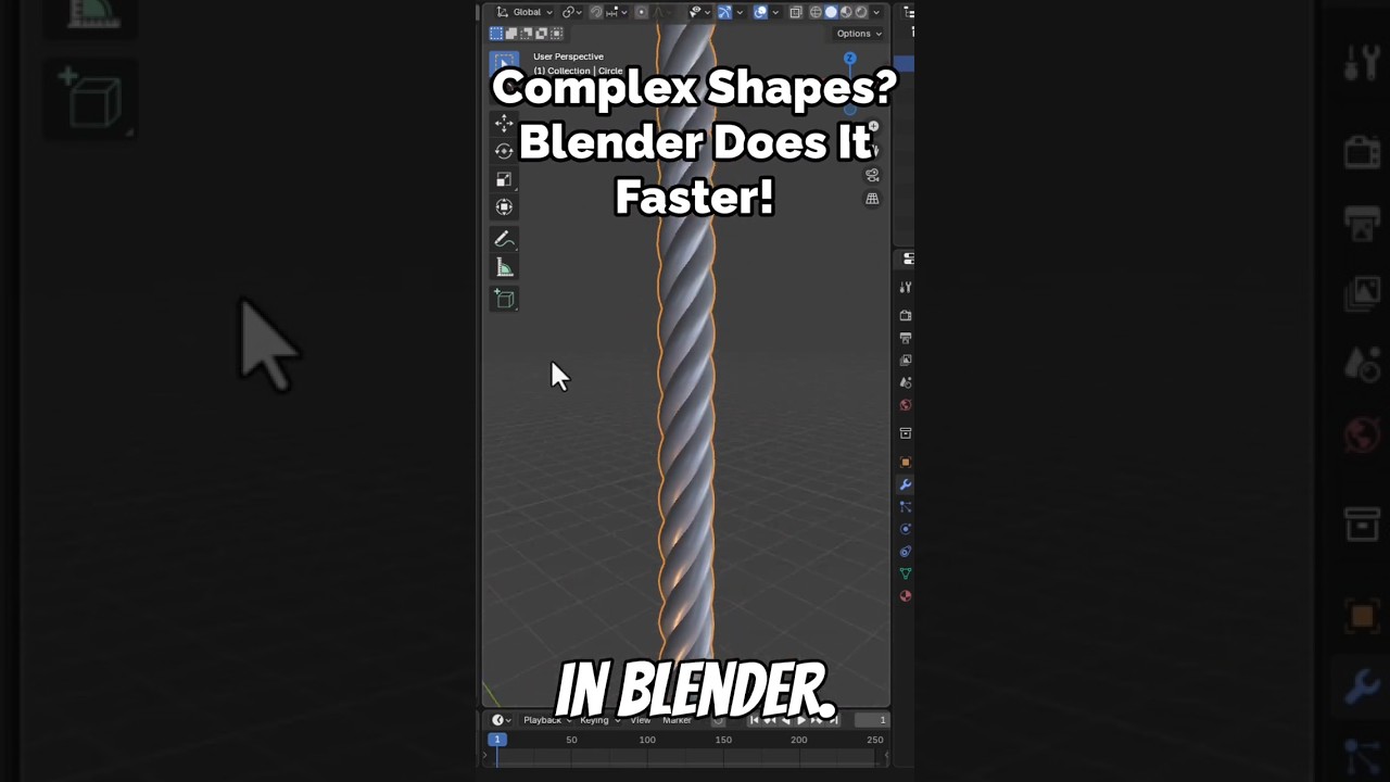 Complex Shapes? Blender Does It Faster! 🔥  #blendertutorial #3dmodeling #blender