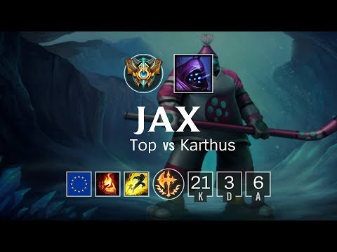 Jax Top vs Karthus - EUW Challenger Patch 8.18