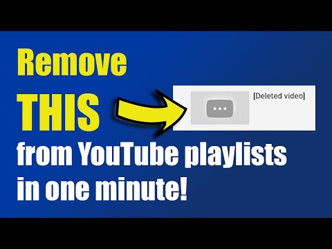 Remove deleted videos from YouTube playlists | 1-minute YouTube tutorial