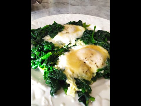 Presto e bene stano insieme: Uova e spinaci
