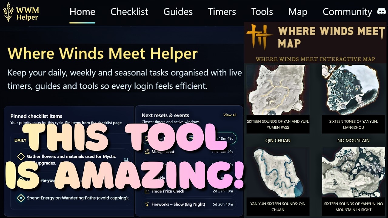 The Where Winds Meet Helper Tool is AMAZING! Interactive Map, Guides, and MORE!