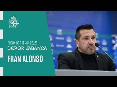 Rueda de prensa de Fran Alonso tras el Dépor ABANCA 0 - 4 Sevilla FC