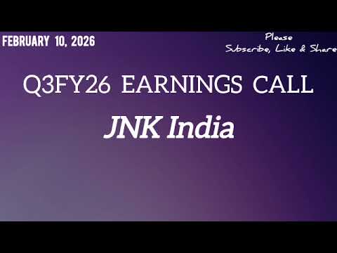 JNK India Q3FY26 Earnings call | JNK Q3FY26 Earnings Concall