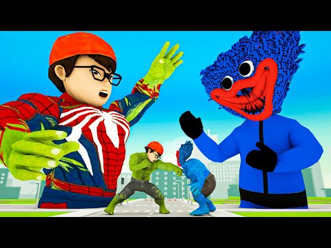 Huggy Wuggy vs Nick Hulk - Nick & Tani 3D Scary Teacher Cartoon Ep.05 | @kjratoons7317