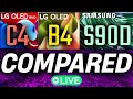 LG C4 vs LG B4 vs Samsung S90D | OLED TV Comparison