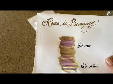 🖋Noodler's Triple Tail Fountain Pen with Rome Burning 🔥 Ink