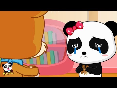 Whiskers Tore Miumiu's Shadow Puppet | Baby Panda is Crying | BabyBus Cartoon