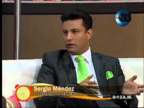 El invitado especial de el show de la mañana: Sergio Méndez presentador de 8 en punto.