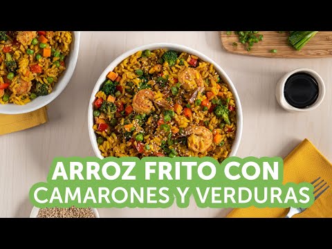 Arroz frito con camarones y verduras | kiwilimón