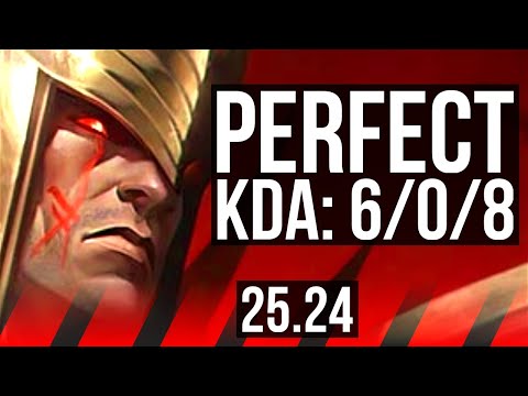 SWAIN vs DARIUS (TOP) | 6/0/8 | EUW Diamond | 25.24