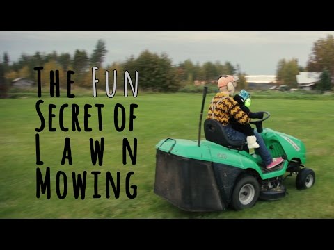 The Fun Secret of Lawn Mowing