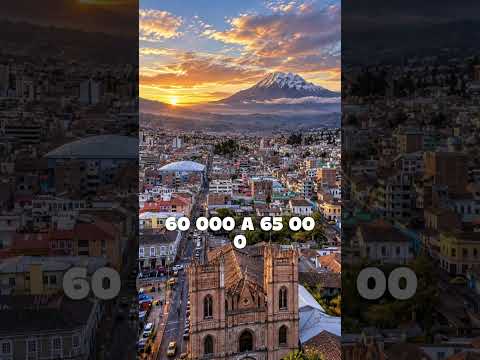 Riobamba sobre restos del Chimborazo.