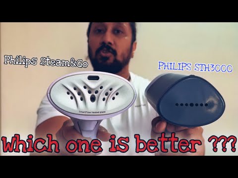 PHILIPS STH3000 Vs Philips Steam&Go Handheld Garment Steamer - Real Life Comparison (Hindi)