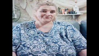 Ssbbw granny aunt show blue dress