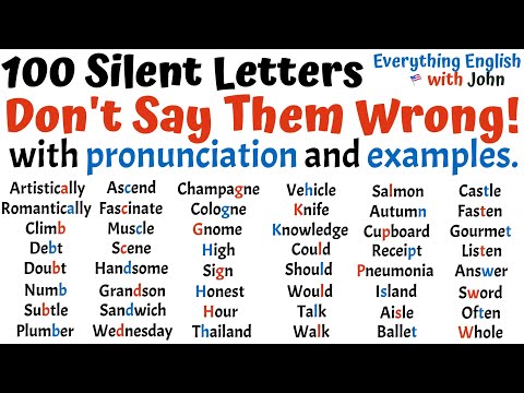 Can You Say All 100 Correctly? Master Silent Letters